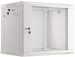 Lanberg :: Rack Cabinet 19" Wall-Mount 9U/600X450 (flat-pack) V2 Grey, Glass door