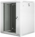 Lanberg :: Rack Cabinet 19" Wall-Mount 15U/600X600 (flat-pack) V2 Grey, Glass door