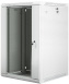 Lanberg :: Rack Cabinet 19" Wall-Mount 18U/600X600 (flat-pack) V2 Grey Glass door