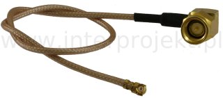 U.FL (Hirose) to SMA male, thick RG-178 cable, 2.4/5GHz, 18cm, right angle