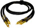 2 pcs INTERCONNECT PREMIUM in braid RCA-RCA 150cm NEUTRIK NYS352AG KLOTZ AC110